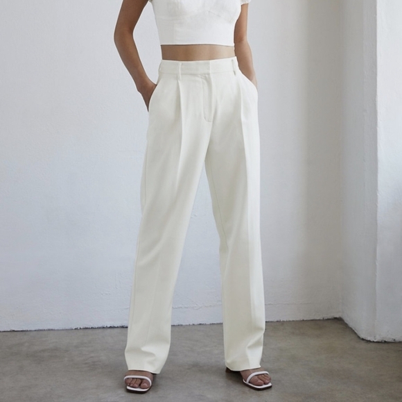 ARITZIA WILFRED Ibiza Pants White 0 - Picture 3 of 12